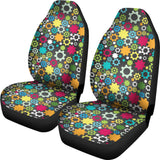 Gear Pattern Print Design 03 Universal Fit Car Seat Covers