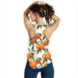 Oranges pattern background Women Racerback Tank Top