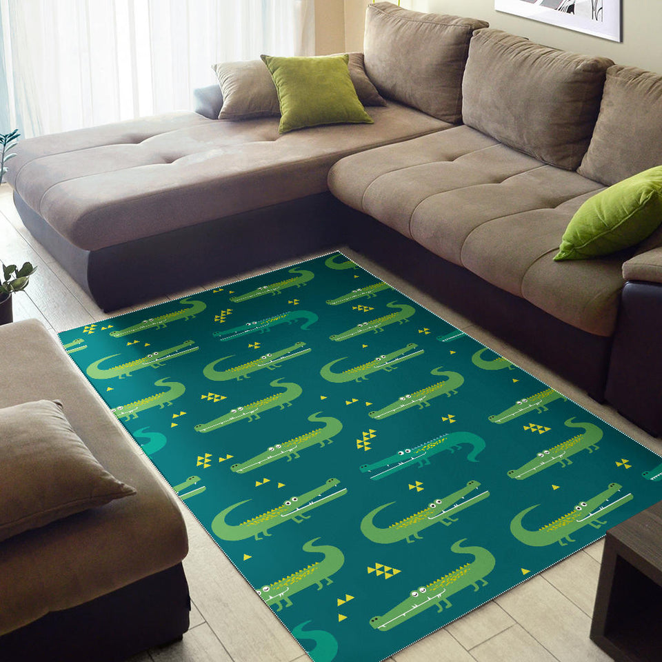 Crocodile Pattern Area Rug