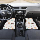 Cute Chihuahua Puppie Pattern Front And Back Car Mats