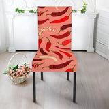 Beautiful Chili Peppers Pattern Dining Chair Slipcover