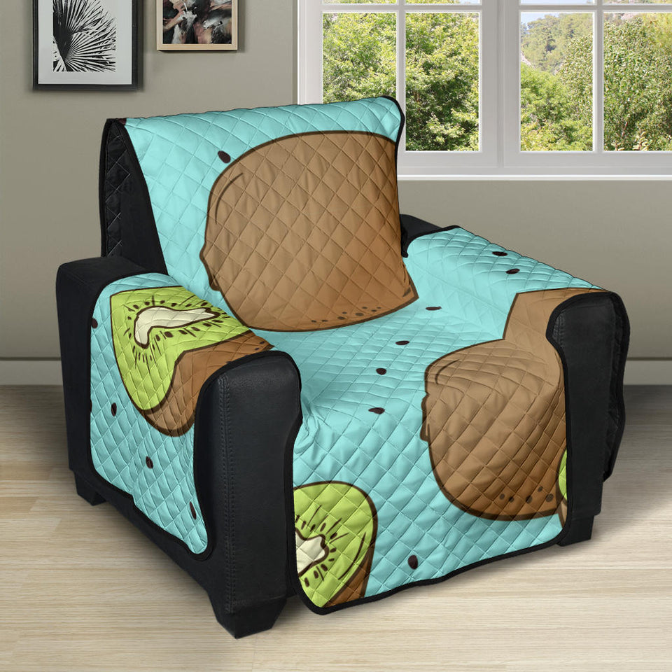 Kiwi blue background Recliner Cover Protector