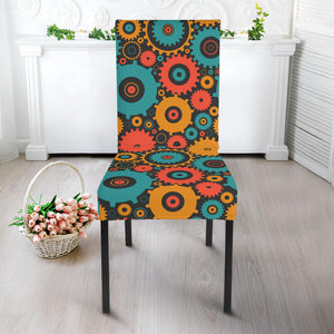 Gear Pattern Print Design 01 Dining Chair Slipcover