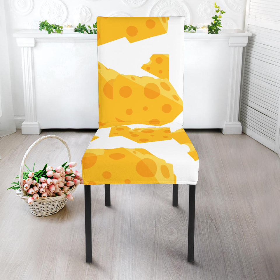 Cheese Slice Pattern Dining Chair Slipcover