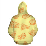 Cheese Design Pattern Zip Up Hoodie