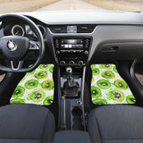 Watercolor Kiwi Pattern Front And Back Car Mats