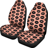 Lips Pattern Print Design 02 Universal Fit Car Seat Covers