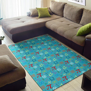 Math Pattern Print Design 02 Area Rug