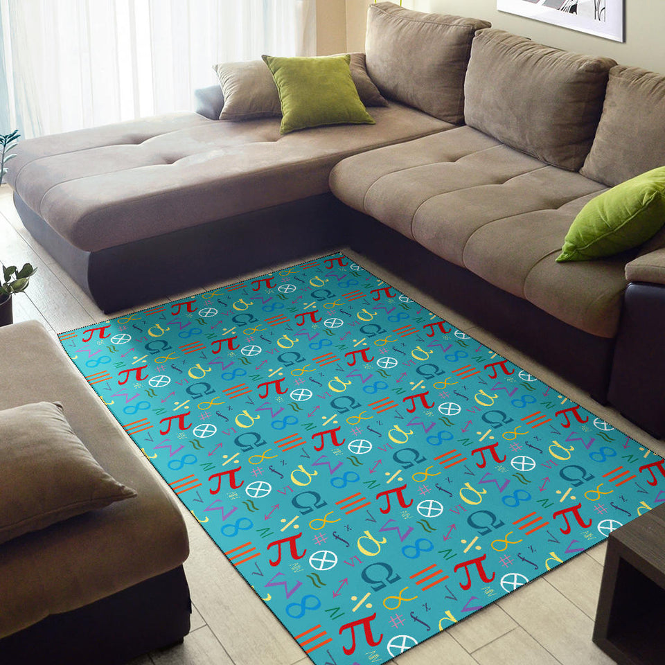 Math Pattern Print Design 02 Area Rug