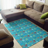 Math Pattern Print Design 02 Area Rug