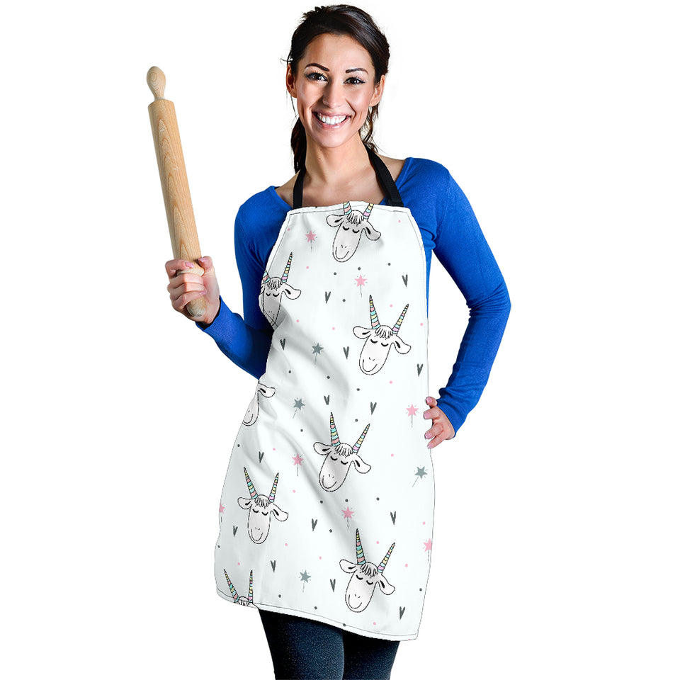 Cute Goat Design Pattern Adjustable Apron