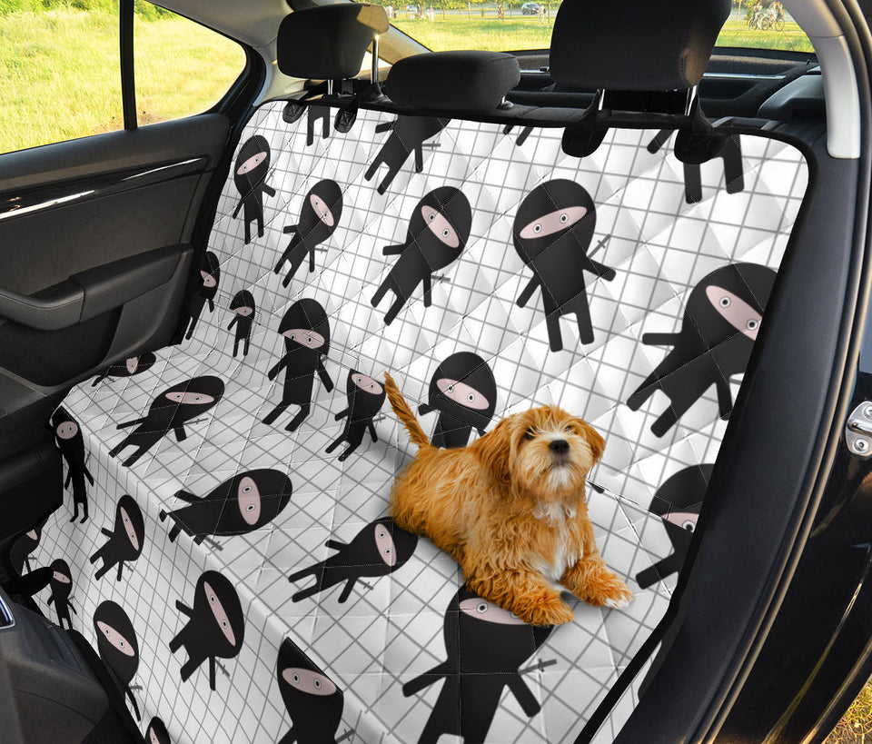 Ninja Pattern Plaid Background Dog Car Seat Covers