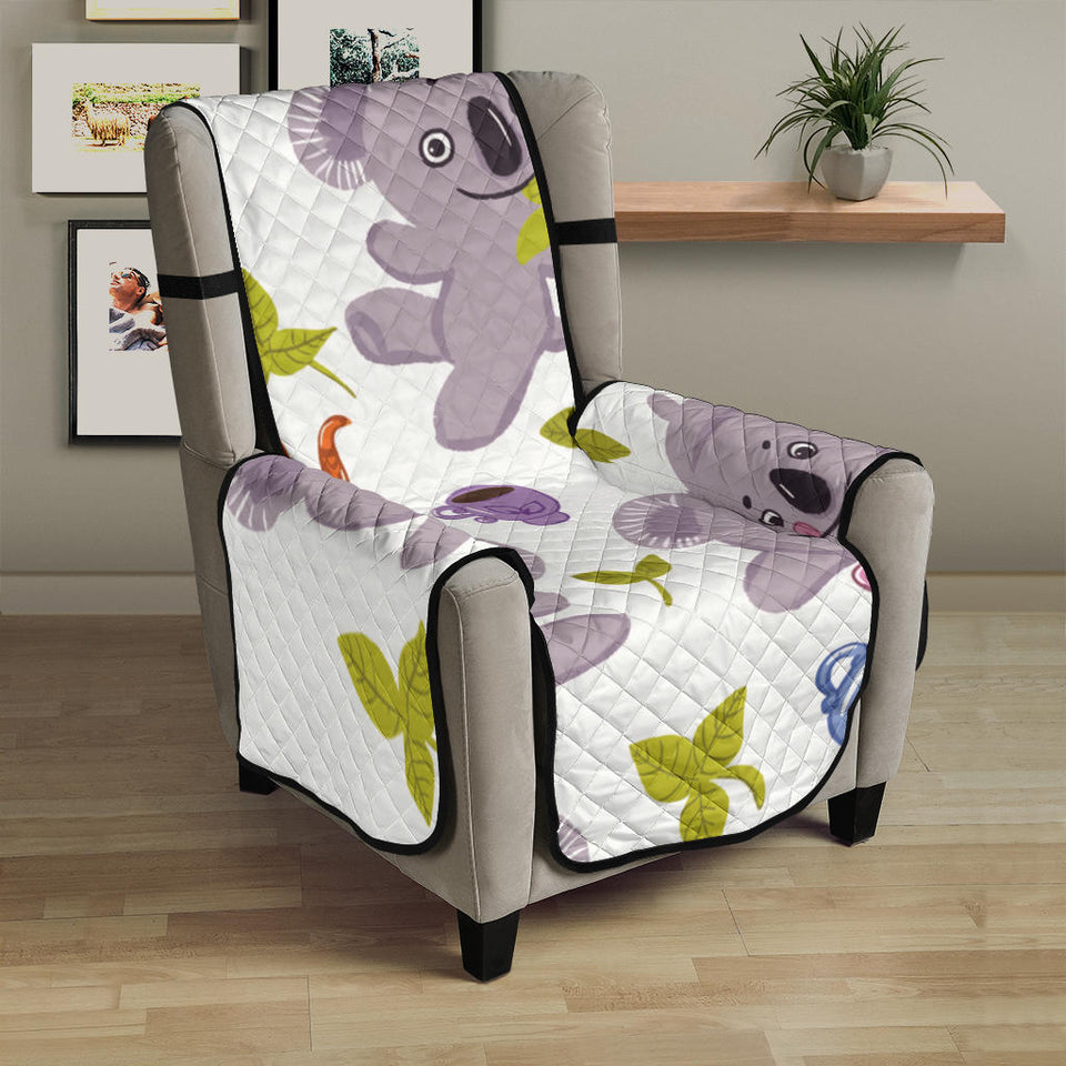 Cute koalas teapots tea Chair Cover Protector