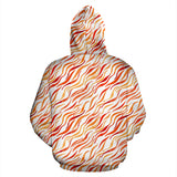 Fire Flame Watercolor Pattern Zip Up Hoodie