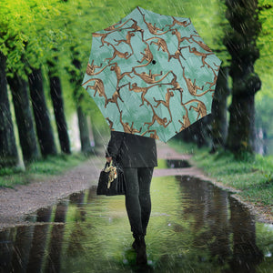 Monkey Palm Tree Background Umbrella