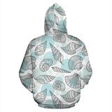 Shell Polynesian Tribal  Zip Up Hoodie