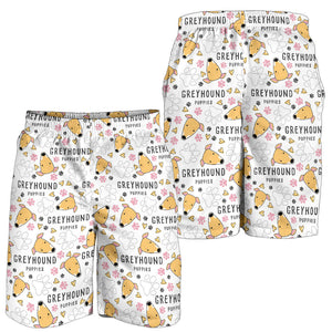 Greyhound Pattern Print Design 03 Men Shorts
