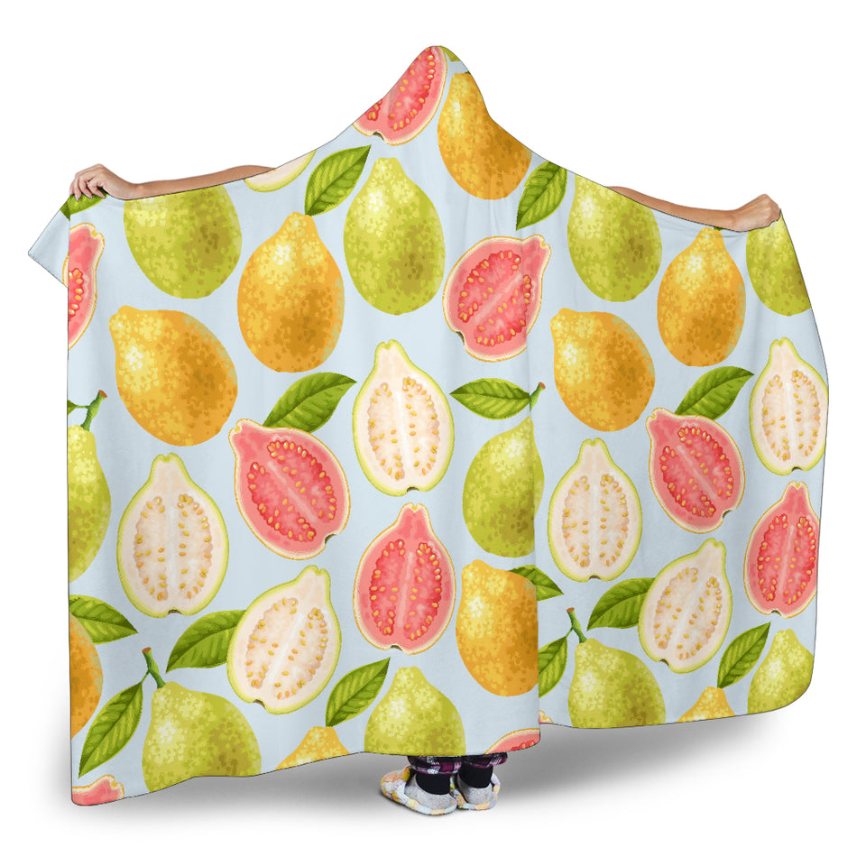 Guava Design Pattern Hooded Blanket
