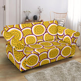 Passion Fruits Slice Pattern Loveseat Couch Slipcover