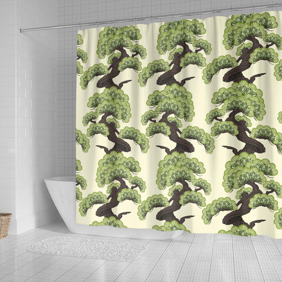 Bonsai Pattern Shower Curtain Fulfilled In US