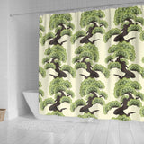 Bonsai Pattern Shower Curtain Fulfilled In US