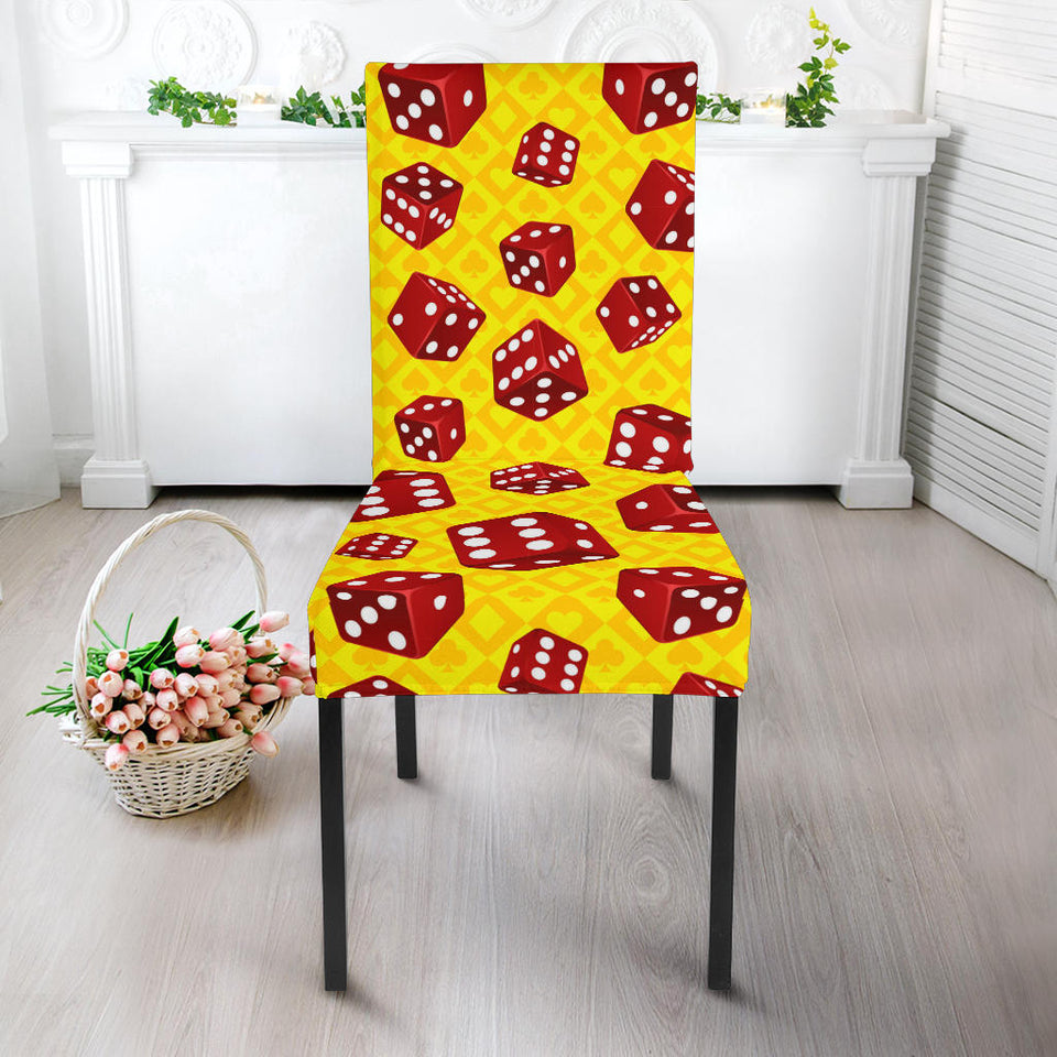 Dice Pattern Print Design 04 Dining Chair Slipcover