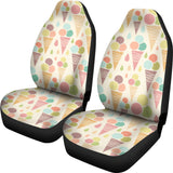 Ice Cream Cone Pattern Universal Fit Car Seat Covers
