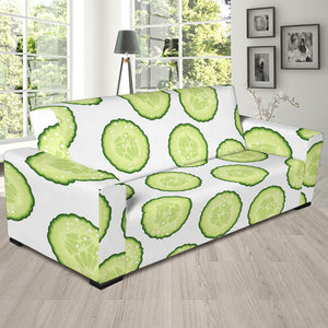 Cucumber Slices Pattern Sofa Slipcover