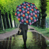 Pineapples Pattern Zigzag Background Umbrella