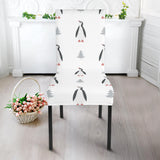 Penguin Pattern Dining Chair Slipcover