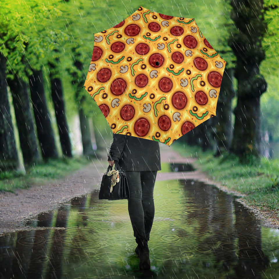 Pizza Texture Pattern Umbrella