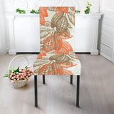 Cocoa Beans Cocoa Tree Pattern Dining Chair Slipcover