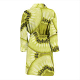 Sliced Kiwi Pattern Men'S Bathrobe
