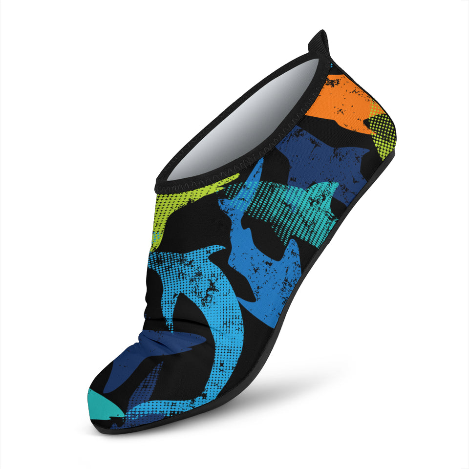 Colorful Shark Aqua Shoes