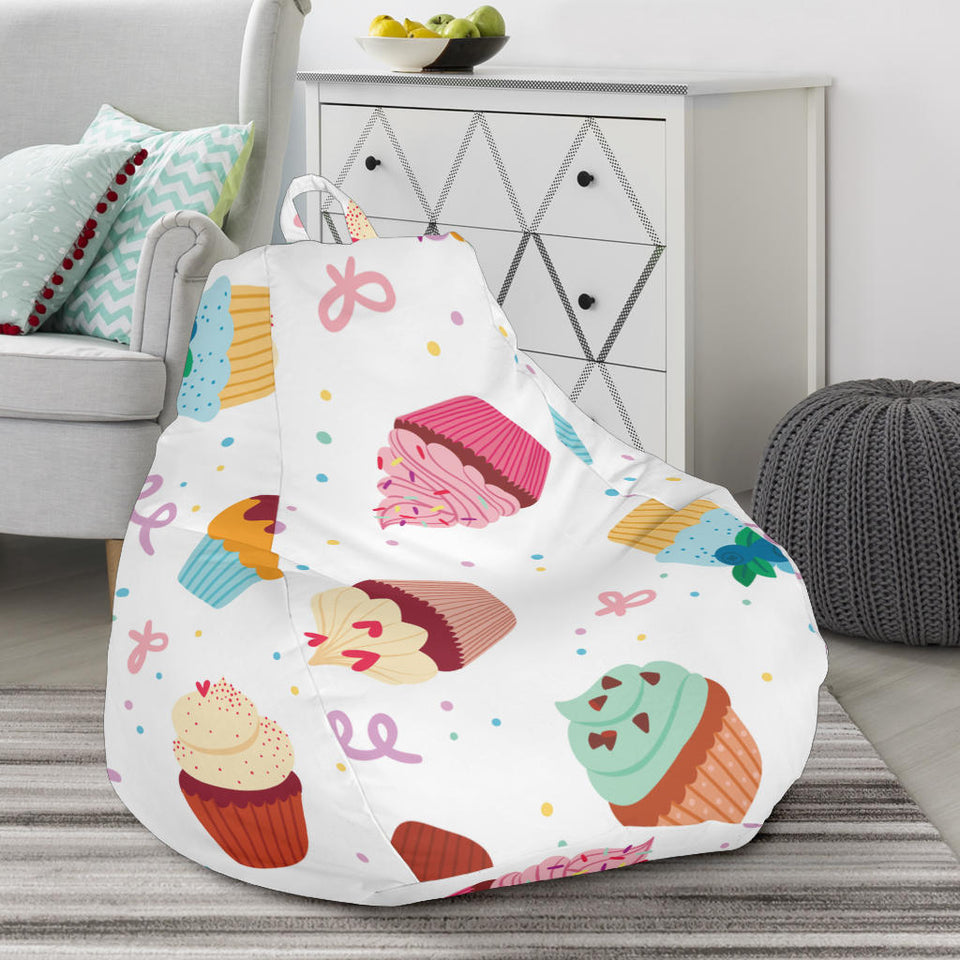 Cake Cupcake Design Pattern Bean Bag Cover