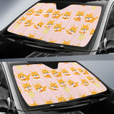 Cute Shiba Inu Dog Pattern  Car Sun Shade