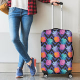 Pineapples Pattern Zigzag Background Cabin Suitcases Luggages