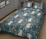 Cute rabbit pattern Quilt Bed Set