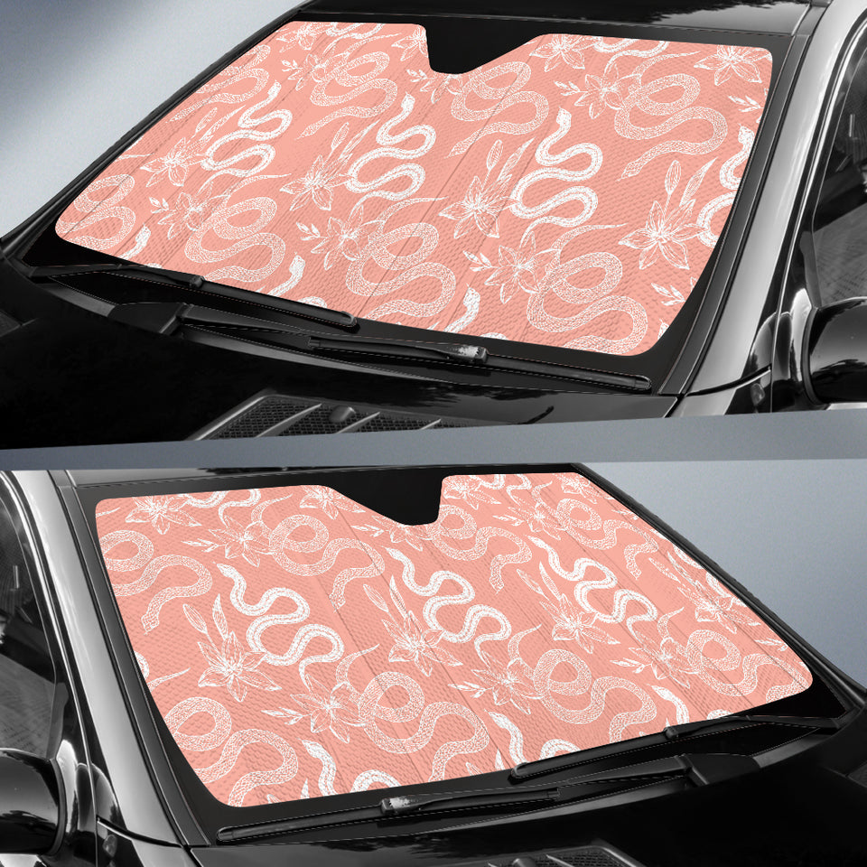 Snake Lilies Flower Pattern Car Sun Shade