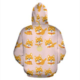 Cute Shiba Inu Dog Pattern  Men Women Pullover Hoodie