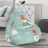 Cute Snowman Pattern Bean Bag Cover