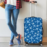 Airplane Pattern In The Sky Cabin Suitcases Luggages