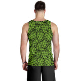 Green hop pattern Men Tank Top