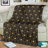 Casino Cards Suits Pattern Print Design 01 Premium Blanket