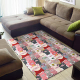 Pig Pattern Print Design 02 Area Rug