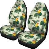 Beautiful Parrot Palm Leaves Pattern  Universal Fit Car Seat Covers