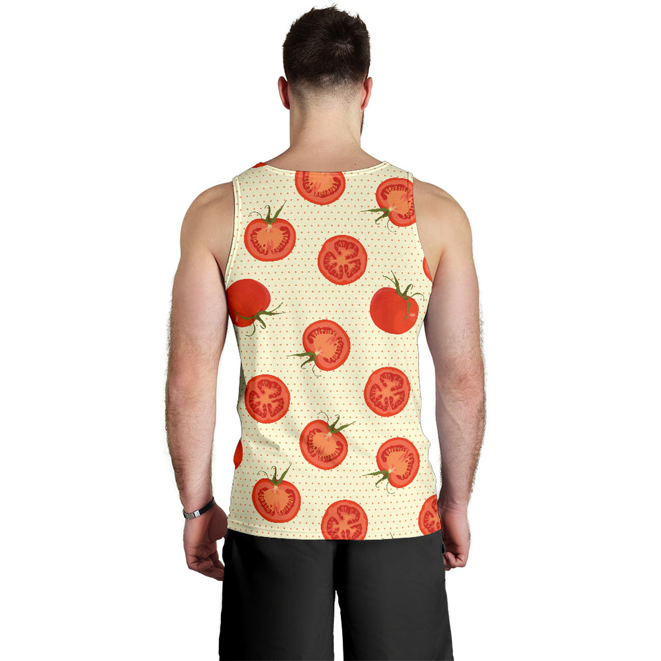 Tomato dot background Men Tank Top