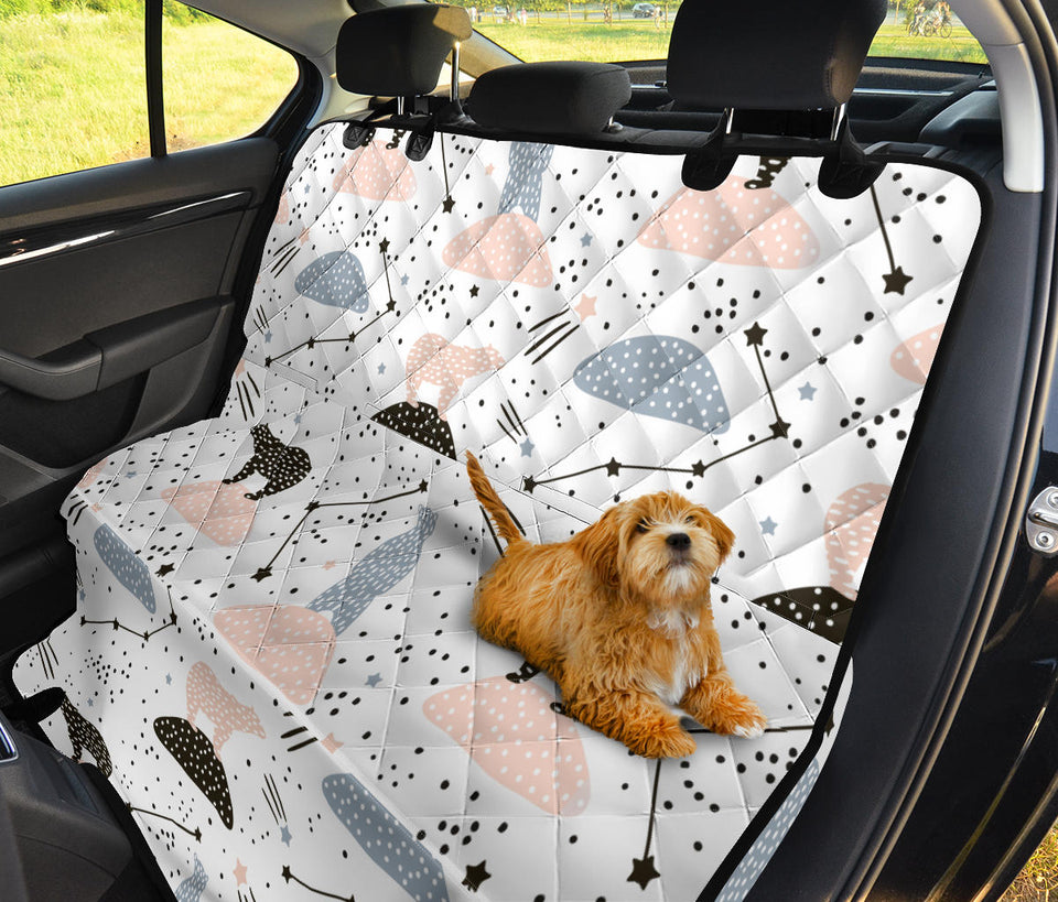Polar Bears Star Poka Dot Pattern Dog Car Seat Covers