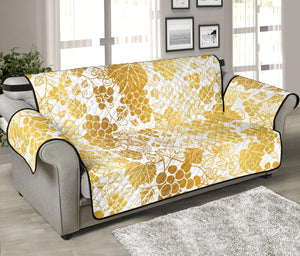 Gold grape pattern Sofa Cover Protector