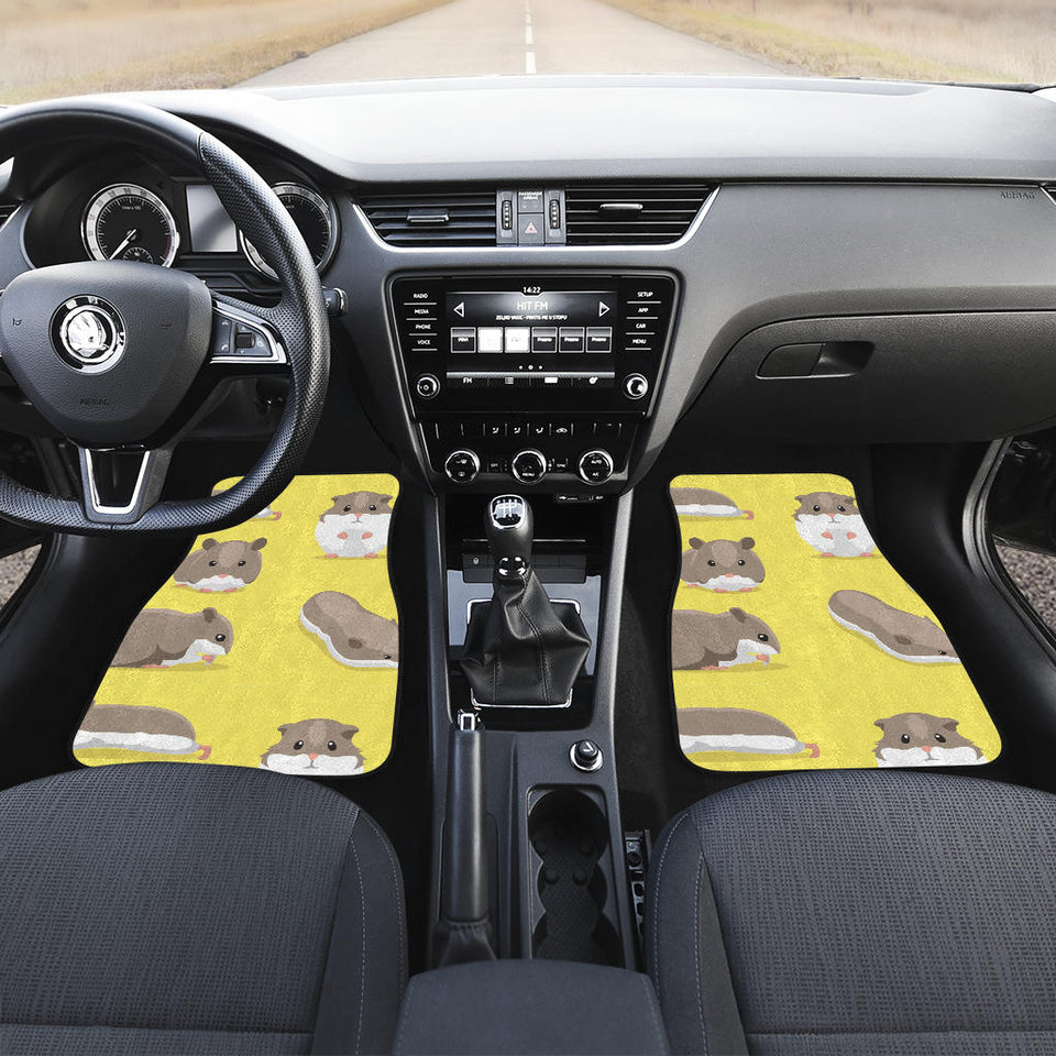 Cute Hamster Pattern Front And Back Car Mats